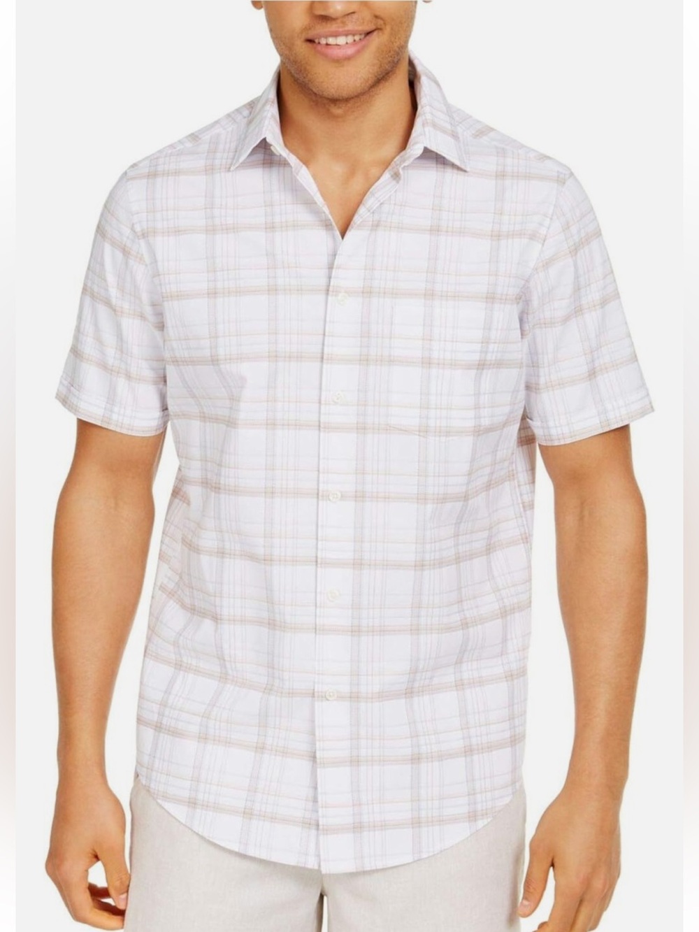 EUC Men's Tasso Elba Button Front Shirt